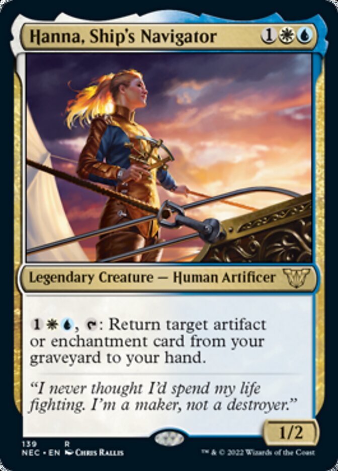 Hanna, Ship's Navigator [Kamigawa: Neon Dynasty Commander] | Play N Trade Winnipeg