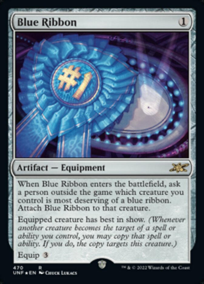 Blue Ribbon (Galaxy Foil) [Unfinity] | Play N Trade Winnipeg