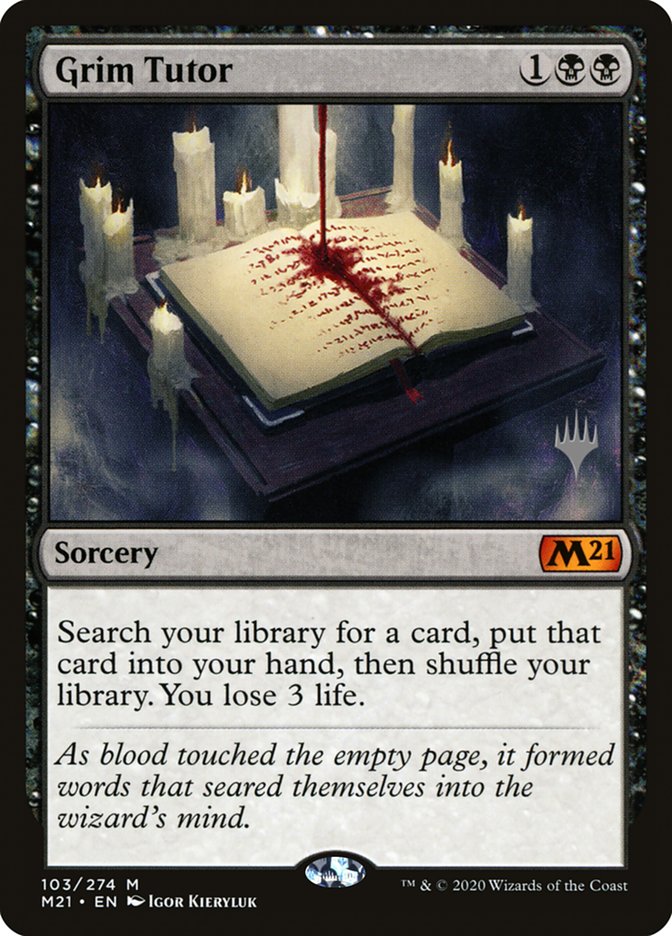 Grim Tutor (Promo Pack) [Core Set 2021 Promos] | Play N Trade Winnipeg