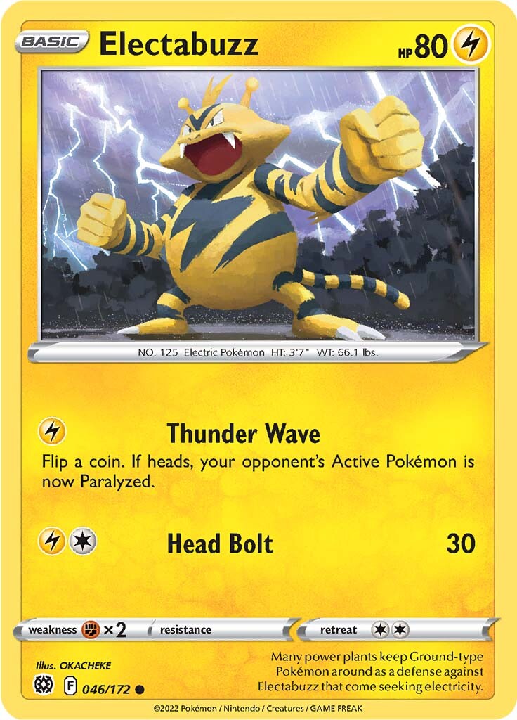 Electabuzz (046/172) [Sword & Shield: Brilliant Stars] | Play N Trade Winnipeg