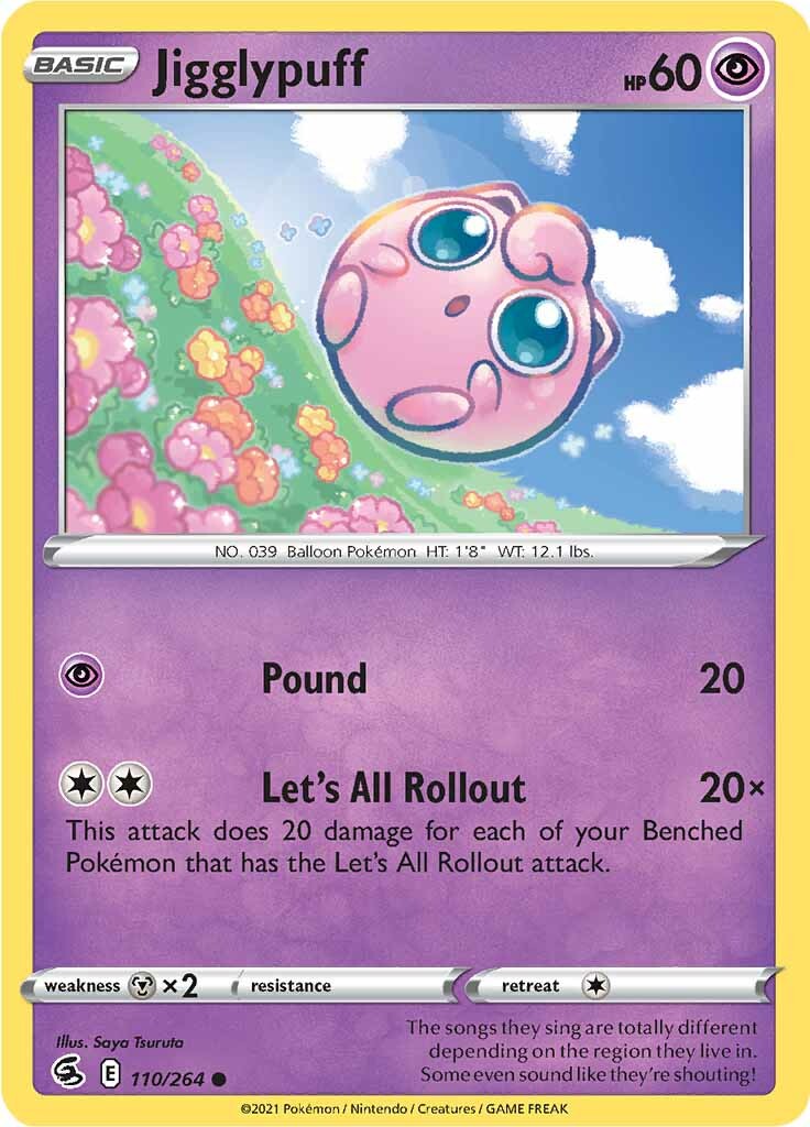 Jigglypuff (110/264) [Sword & Shield: Fusion Strike] | Play N Trade Winnipeg