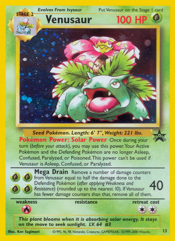 Venusaur (13) [Wizards of the Coast: Black Star Promos] | Play N Trade Winnipeg