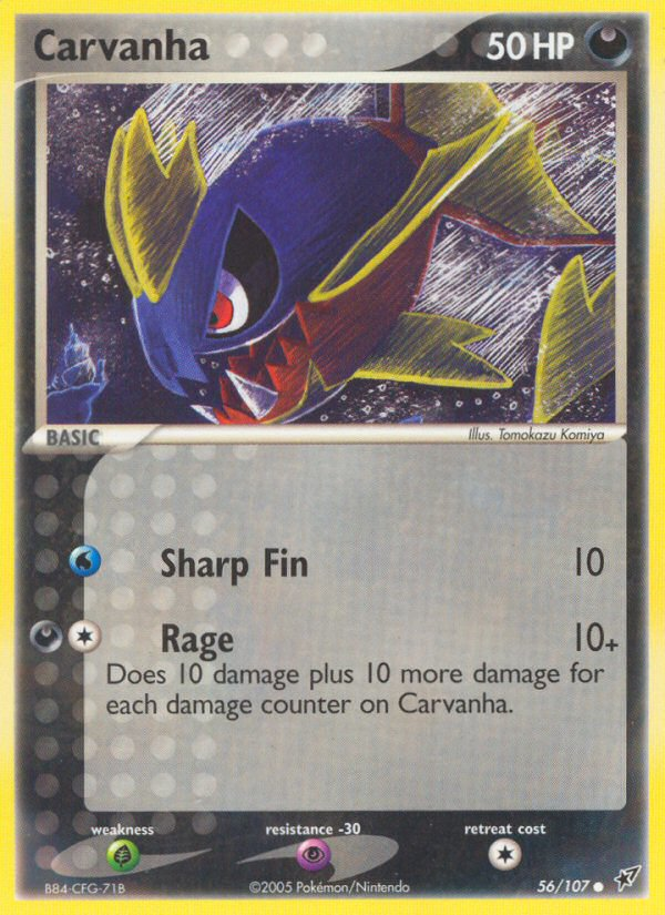 Carvanha (56/107) [EX: Deoxys] | Play N Trade Winnipeg