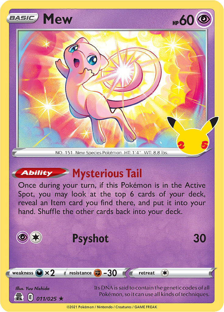 Mew (011/025) [Celebrations: 25th Anniversary] | Play N Trade Winnipeg