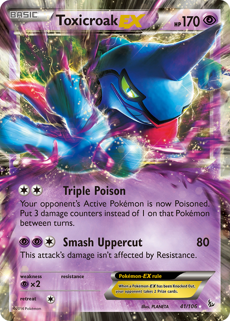 Toxicroak EX (41/106) [XY: Flashfire] | Play N Trade Winnipeg