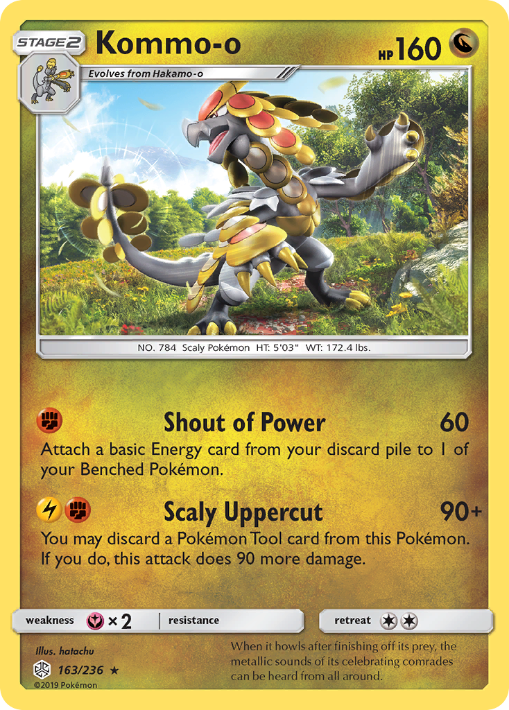 Kommo-o (163/236) [Sun & Moon: Cosmic Eclipse] | Play N Trade Winnipeg