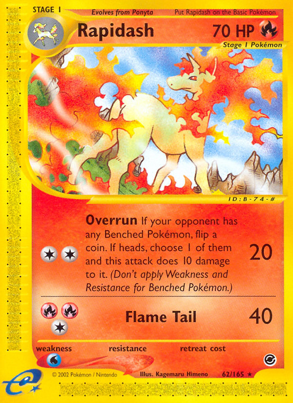 Rapidash (62/165) [Expedition: Base Set] | Play N Trade Winnipeg