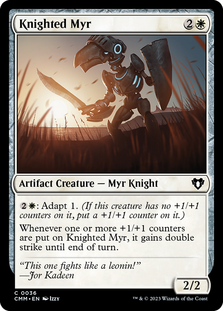 Knighted Myr [Commander Masters] | Play N Trade Winnipeg