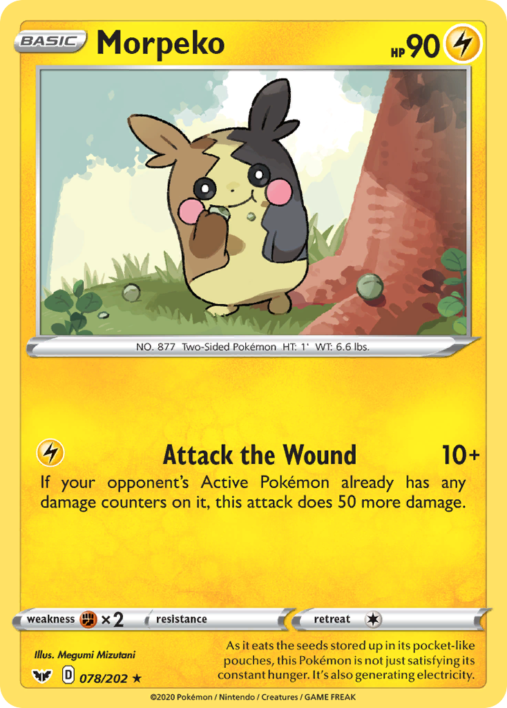 Morpeko (078/202) [Sword & Shield: Base Set] | Play N Trade Winnipeg