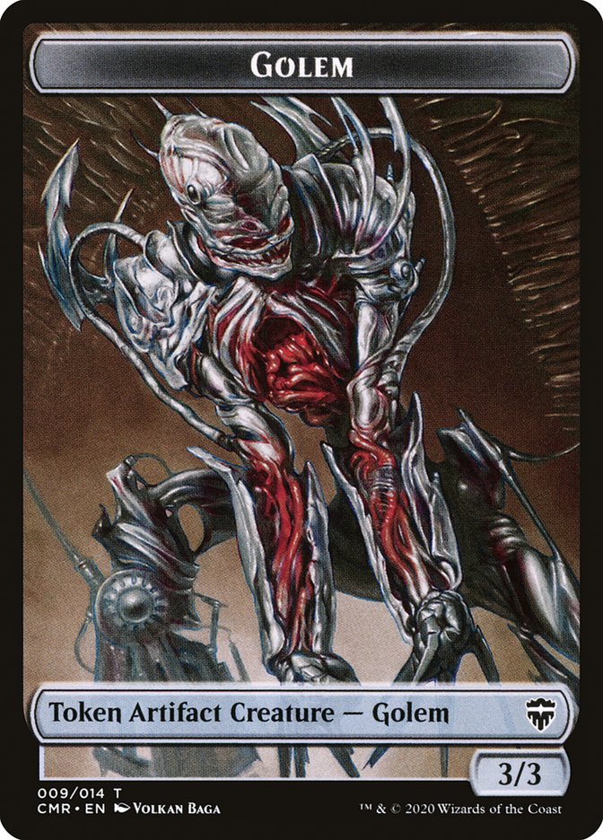 Dragon // Golem Token [Commander Legends Tokens] | Play N Trade Winnipeg