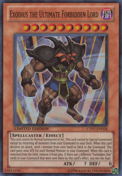 Exodius the Ultimate Forbidden Lord [CT07-EN024] Super Rare | Play N Trade Winnipeg