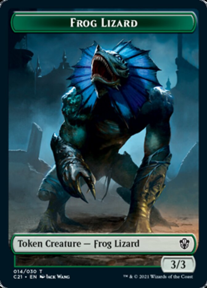 Frog Lizard // Elephant Token [Commander 2021 Tokens] | Play N Trade Winnipeg