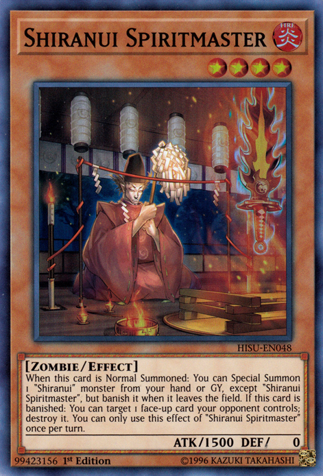 Shiranui Spiritmaster [HISU-EN048] Super Rare | Play N Trade Winnipeg