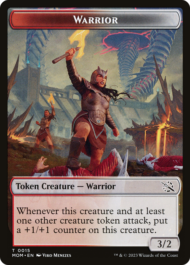 Warrior // Thopter Double-Sided Token [March of the Machine Tokens] | Play N Trade Winnipeg