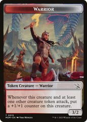 Warrior // Wrenn and Realmbreaker Emblem Double-Sided Token [March of the Machine Tokens] | Play N Trade Winnipeg