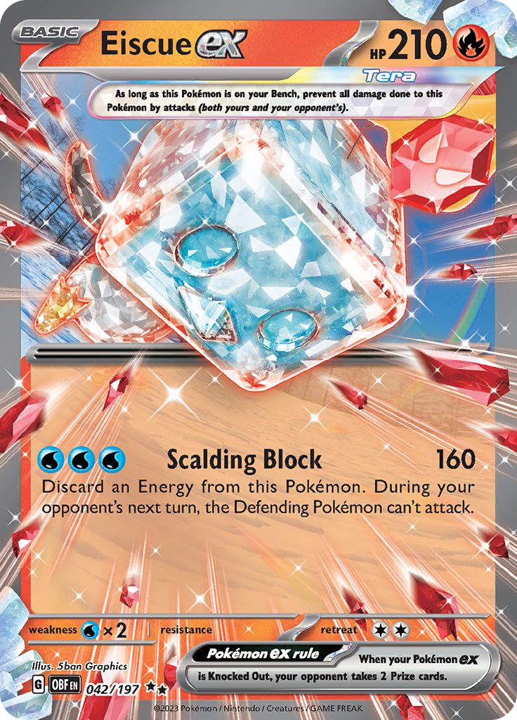 Eiscue ex (042/197) [Scarlet & Violet: Obsidian Flames] | Play N Trade Winnipeg