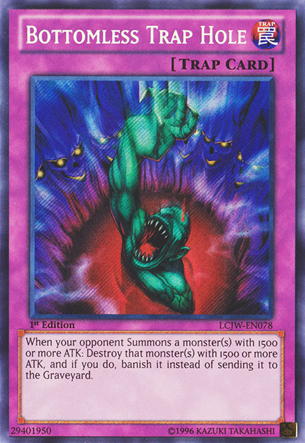 Bottomless Trap Hole [LCJW-EN078] Secret Rare | Play N Trade Winnipeg