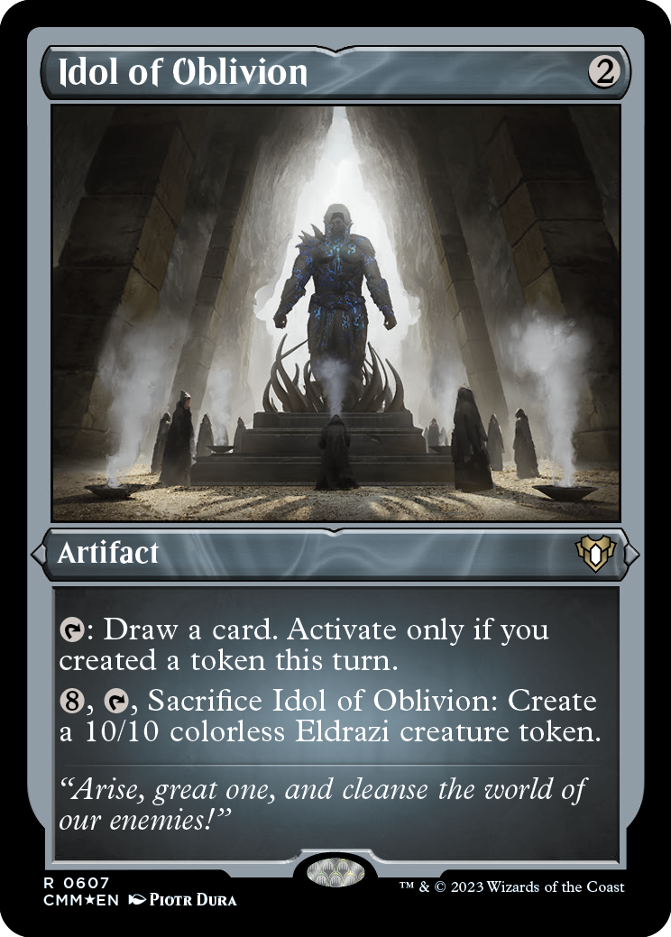 Idol of Oblivion (Foil Etched) [Commander Masters] | Play N Trade Winnipeg