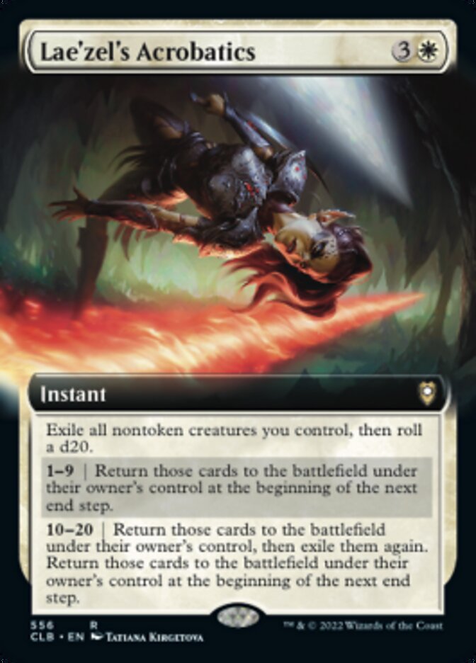 Lae'zel's Acrobatics (Extended Art) [Commander Legends: Battle for Baldur's Gate] | Play N Trade Winnipeg