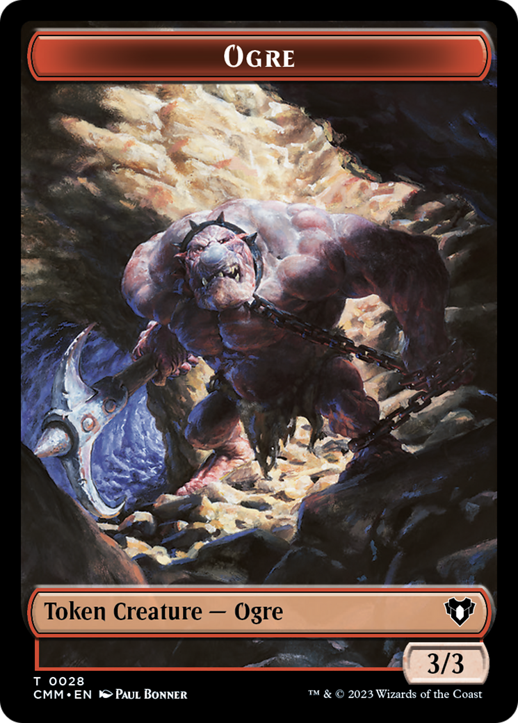 Treasure // Ogre Double-Sided Token [Commander Masters Tokens] | Play N Trade Winnipeg