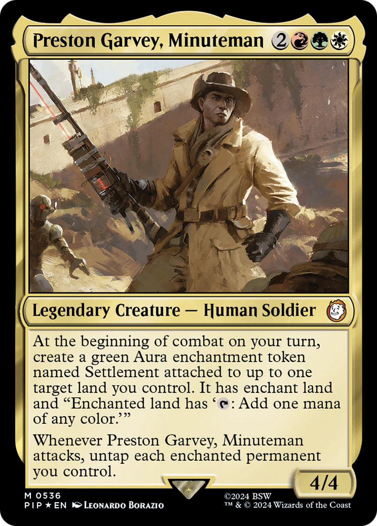 Preston Garvey, Minuteman (Surge Foil) [Fallout] | Play N Trade Winnipeg