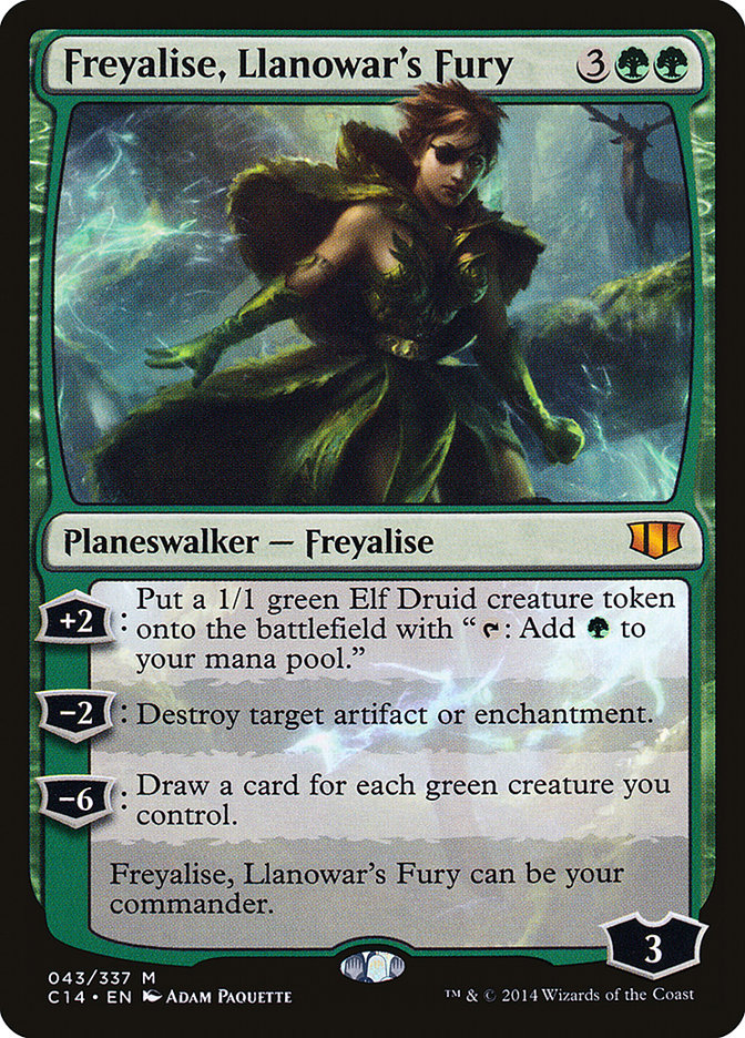 Freyalise, Llanowar's Fury [Commander 2014] | Play N Trade Winnipeg