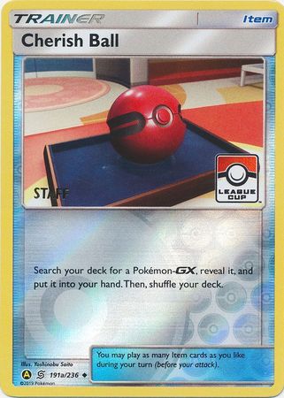 Cherish Ball (191a/236) (League Promo Staff) [Sun & Moon: Unified Minds] | Play N Trade Winnipeg