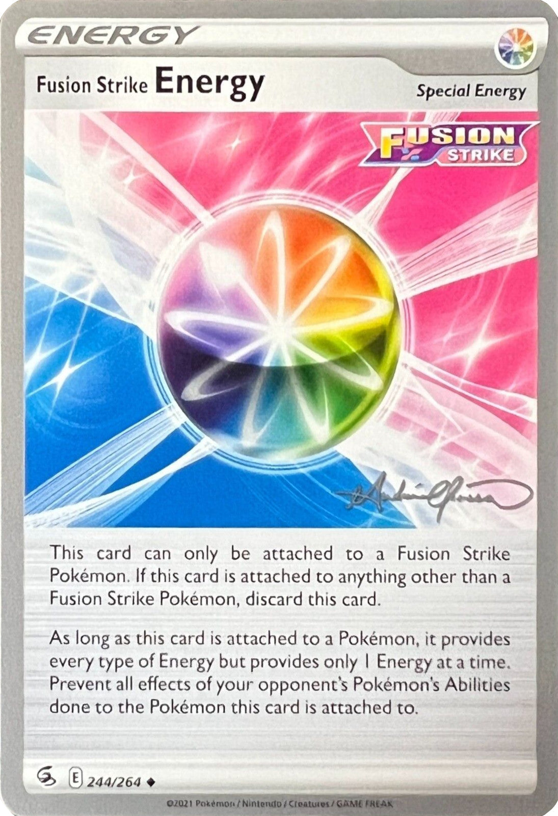 Fusion Strike Energy (244/264) (The Shape of Mew - Andre Chiasson) [World Championships 2022] | Play N Trade Winnipeg