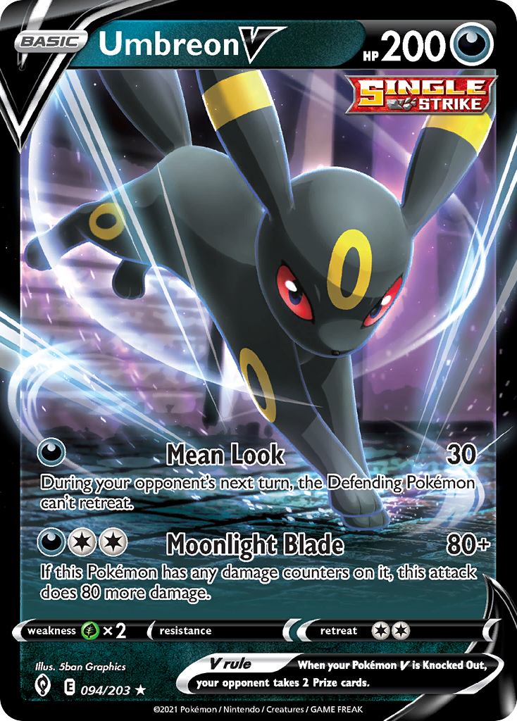 Umbreon V (094/203) (Intro Deck) [Sword & Shield: Evolving Skies] | Play N Trade Winnipeg