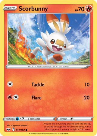 Scorbunny (031/202) (Premium Collection) [Sword & Shield: Base Set] | Play N Trade Winnipeg