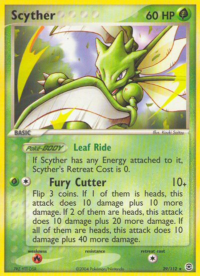 Scyther (29/112) [EX: FireRed & LeafGreen] | Play N Trade Winnipeg