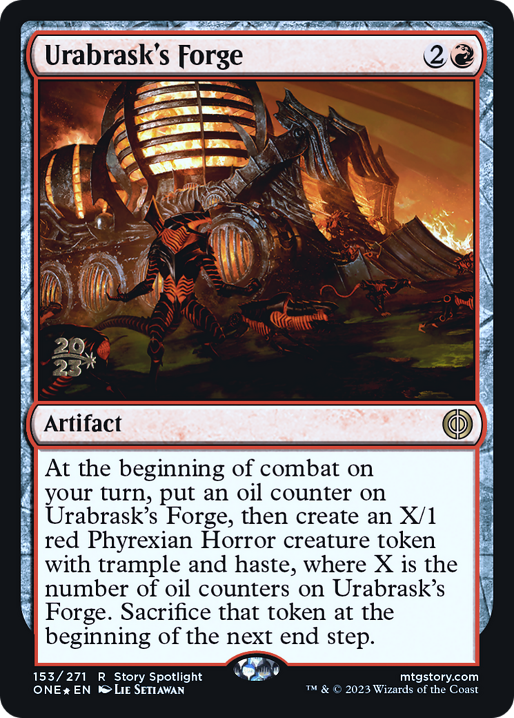 Urabrask's Forge [Phyrexia: All Will Be One Prerelease Promos] | Play N Trade Winnipeg