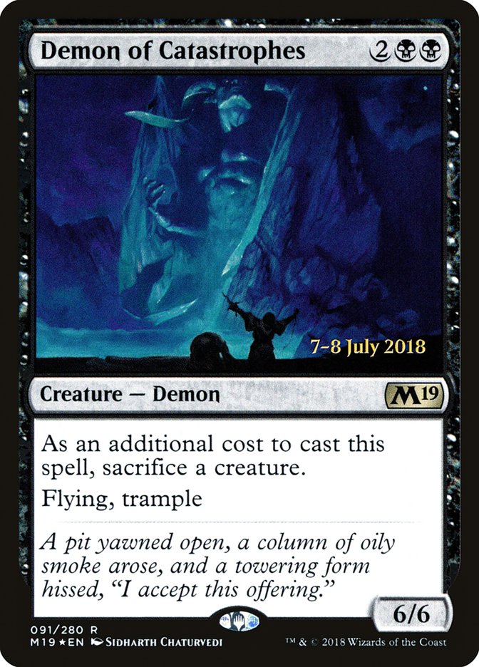 Demon of Catastrophes  [Core Set 2019 Prerelease Promos] | Play N Trade Winnipeg