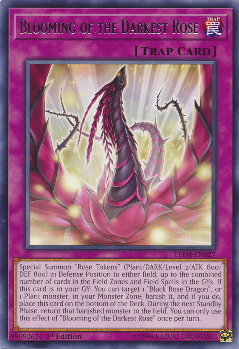 Blooming of the Darkest Rose [LED4-EN027] Rare | Play N Trade Winnipeg