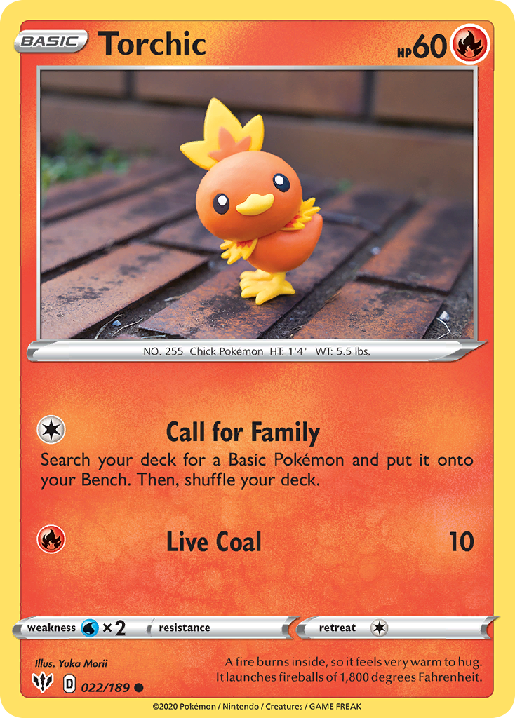 Torchic (022/189) [Sword & Shield: Darkness Ablaze] | Play N Trade Winnipeg