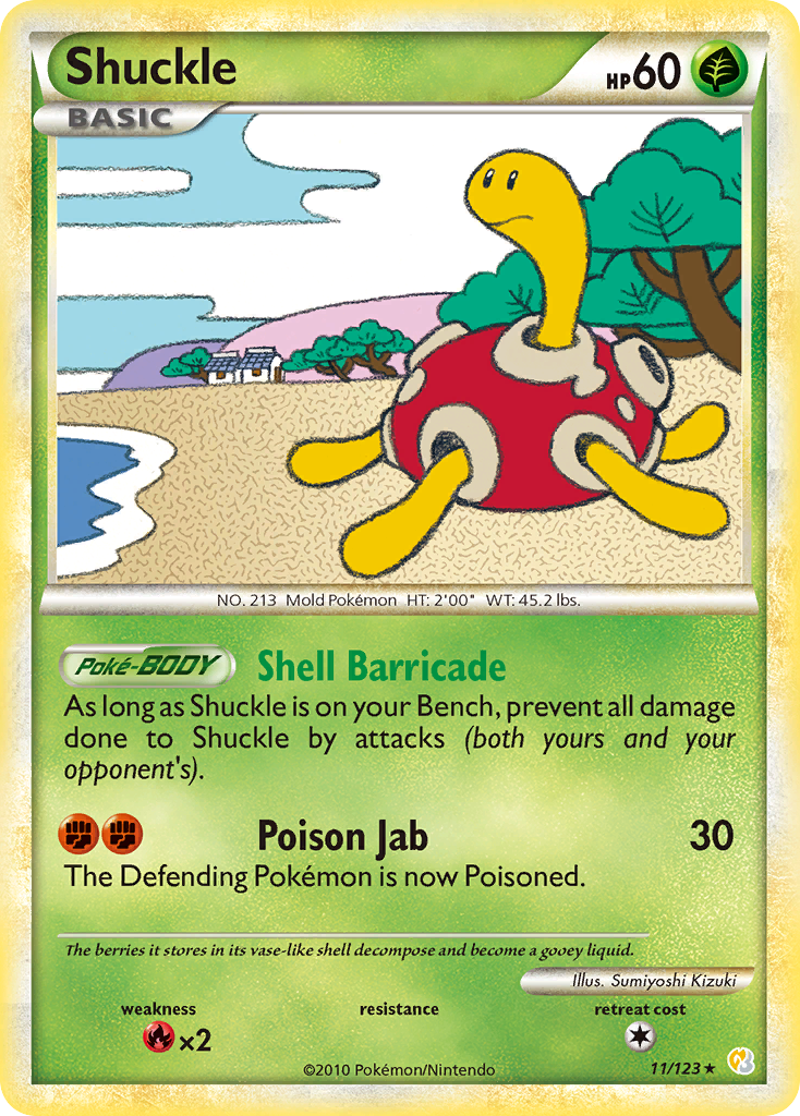 Shuckle (11/123) [HeartGold & SoulSilver: Base Set] | Play N Trade Winnipeg