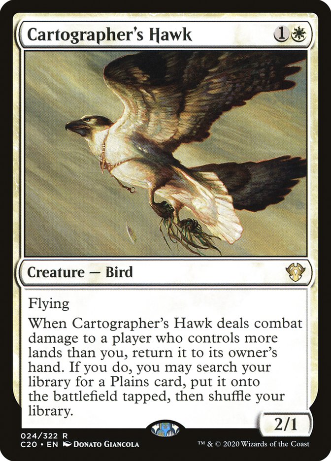 Cartographer's Hawk [Commander 2020] | Play N Trade Winnipeg