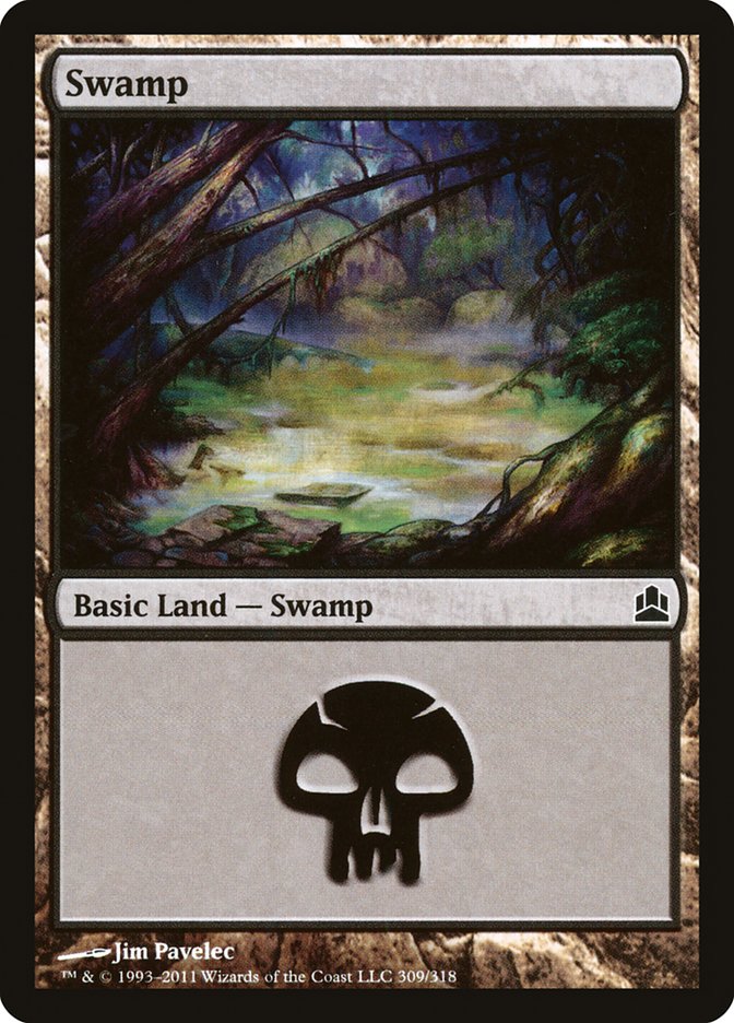 Swamp (309) [Commander 2011] | Play N Trade Winnipeg