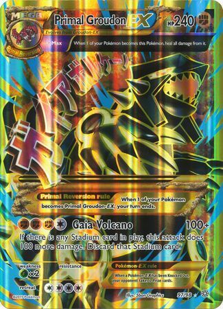 Primal Groudon EX (97/98) (Jumbo Card) [XY: Ancient Origins] | Play N Trade Winnipeg