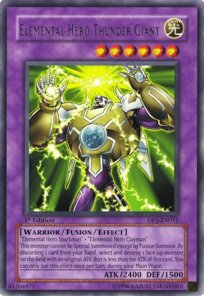 Elemental Hero Thunder Giant [DP1-EN011] Rare | Play N Trade Winnipeg