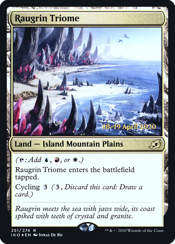 Raugrin Triome  [Ikoria: Lair of Behemoths Prerelease Promos] | Play N Trade Winnipeg