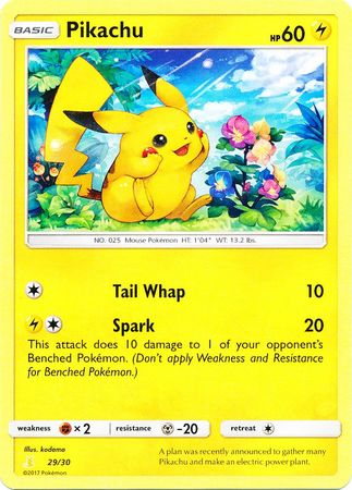 Pikachu (29/30) [Sun & Moon: Trainer Kit - Alolan Raichu] | Play N Trade Winnipeg