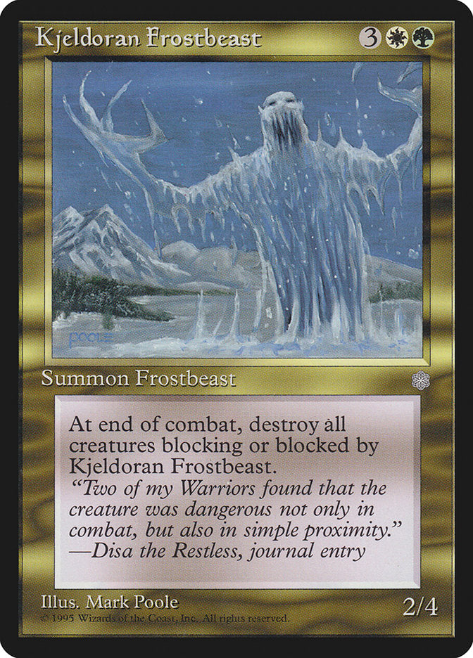 Kjeldoran Frostbeast [Ice Age] | Play N Trade Winnipeg