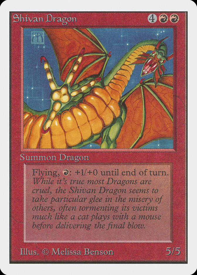 Shivan Dragon [Unlimited Edition] | Play N Trade Winnipeg