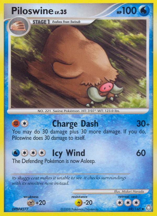 Piloswine (69/146) [Diamond & Pearl: Legends Awakened] | Play N Trade Winnipeg