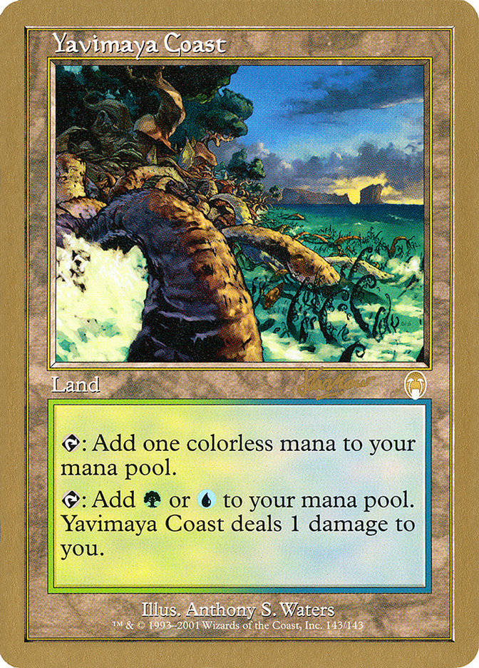 Yavimaya Coast (Sim Han How) [World Championship Decks 2002] | Play N Trade Winnipeg