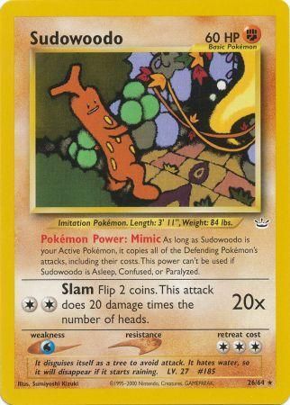 Sudowoodo (26/64) [Neo Revelation Unlimited] | Play N Trade Winnipeg