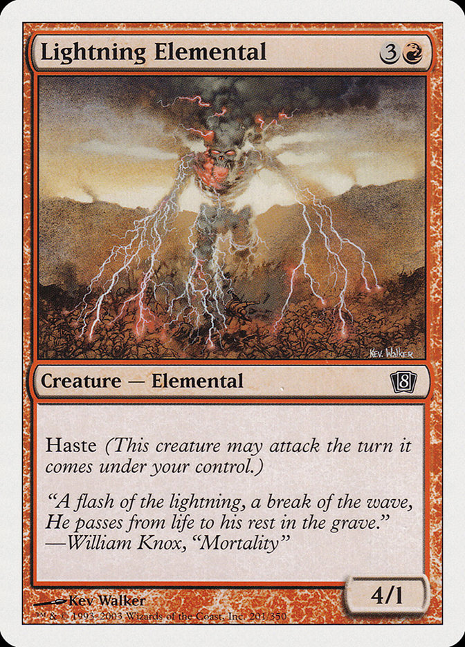 Lightning Elemental [Eighth Edition] | Play N Trade Winnipeg