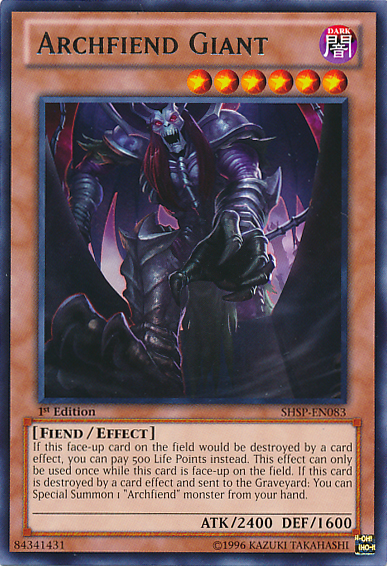 Archfiend Giant [SHSP-EN083] Rare | Play N Trade Winnipeg