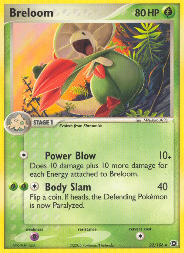 Breloom (22/106) [EX: Emerald] | Play N Trade Winnipeg